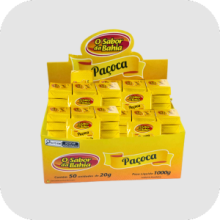 Paçoca Tradicional Display com 50 unidades Display com 50 unidades de 20g